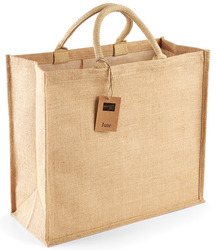 Westford Mill Shopper in Juta laminata manici corti personalizzabile 