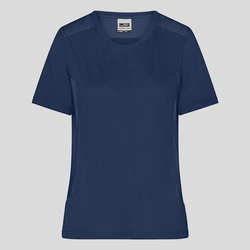 JN1823 James&Nicholson T-shirt donna da lavoro tessuto robusto 50% cotone organico 50% poliestere riciclato 180g