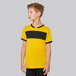 PA4001 Proact T-shirt sportiva da bambino con scollo V con dettagli in contrasto 100% poliestere