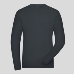 JN1804 James&Nicholson T-shirt uomo manica lunga tessuto stretch 95% cotone organico 5% elastan 180gr UV protection 50+