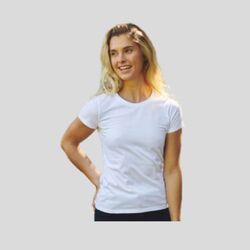 O80001 Neutral T-shirt donna ECOLABEL 100% cotone organico pesante 185g/m²
