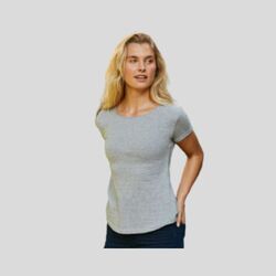 O80012 Neutral T-shirt donna  maniche roll-up ECOLABEL 100% cotone organico certificato 155g/m²