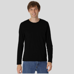 O61050 Neutral T-shirt manica lunga uomo ECOLABEL 100% cotone organico 155g/m²