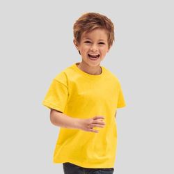610330 Fruit of the Loom Valueweight T-shirt bambino Classic fit 100% cotone 165gr