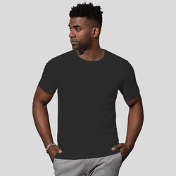 ST9020 Stedman Morgan T-Shirt uomo girocollo senza etichetta Slim fit 100% cotone 160gr