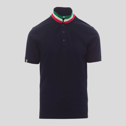 Nation Payper Polo bandiera italiana su colletto e manica Regular fit 100% cotone piquet 210gr