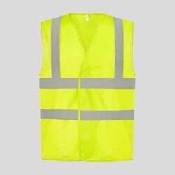 HVW120 Yoko Gilet alta visibilità in rete traspirante EN ISO 20471 Cl 2 100% poliestere riciclato 110gr