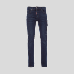 West Payper Pantalone Jeans Tascone laterale, Tasca porta martello, porta metro e tasca zip