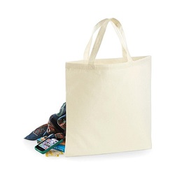 W100 Westford Mill Budget Promo Bag for Life Shopper in 100% cotone 42x38 manici corti