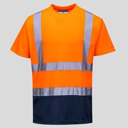S378 Portwest T-Shirt Alta Visibilità bicolore 100% poliestere EN20471 CL2