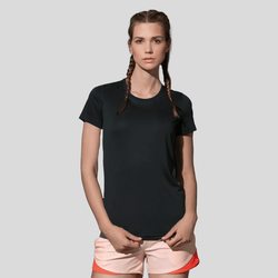 ST8100 Stedman Active T-shirt donna girocollo Senza etichetta Body fit 100% poliestere 140gr