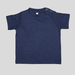 CF100 Cotton Factory T-shirt neonato in 100% cotone con 2 bottoni