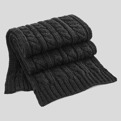 B499 Beechfield  Sciarpa in maglia in filato pesante a trecce 100% Acrilico Soft-Touch
