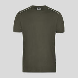 JN890 James&Nicholson t-shirt da lavoro uomo lavabile a 60° misto poliestere/cotone