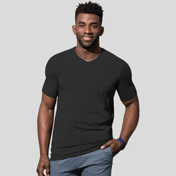 ST9610 Stedaman Clive V-Neck T- shirt da uomo scollo V Slim Fit  95% cotone 5% elastane 170g