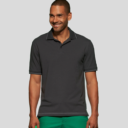 JN569 James&Nicholson Polo elasticizzata con riga a contrasto sui bordi 95% cotone, 5% elastan 170g