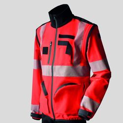 ITP200AN Giubbino elasticizzato Emergency manica staccabile alta visibilità EN20471 UNI EN ISO 13688