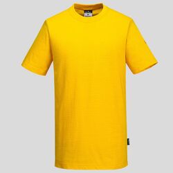 AS20 Portwest T shirt antistatica ESD 96% cotone 4% Carbonio 195 gr Cerificata EN 1149 -5