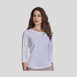 460 Tee Jays T-shirt Stretch manica 3/4 da donna 90% cotone 10% elastan lavaggio agli enzimi 195 g/m2