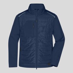 JN1820 James&Nicholson Giacca softshell a due strati,trapuntato davanti e dietro, idrorepellente e antimacchia 100% poliestere riciclato