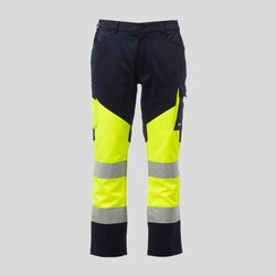Working Summer Payper Pantalone alta visibilità bicolore estivo EN ISO 20471 80% poliestere 20% cotone/ 64% poliestere 33% cotone 3% elastan 210gr