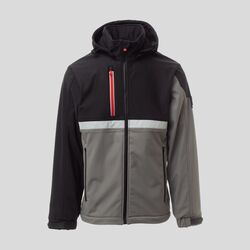 Wise Payper Softshell idrorepellente e antivento con banda retroriflettente 78% nylon 22% elastan 330gr