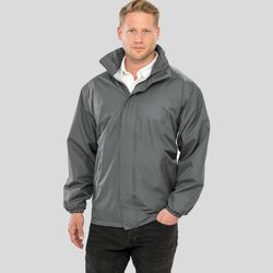 R206X Impermeabile foderato con vestibilità lunga collo alto e cappuccio regolabile 100% poliestere