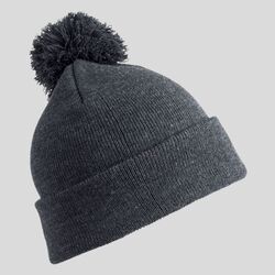 RC028X Berretto a maglia con pompon e risvolto  100% acrilico peso 340 g/m²
