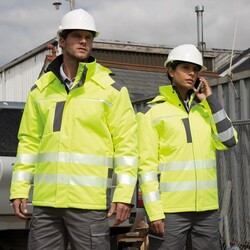 R331X Giacca softshell imbottita in alta visbilità Idrorepellente e traspirante certificata EN ISO 20471 classe 2