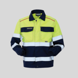 A10151 Giubbetto da lavoro Multinorma alta visibilità 3 cat. 75% cotone 24% poliestere 1% fibra conduttiva 270 g EN 1149-5:2018 IEC 61482-2:2018 CLASSE 1 (4 KA) 