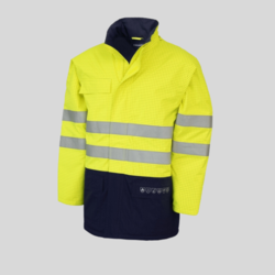 HH330 Parka imbottito Multinorma in alta visibilità 2 cat. Oxford 300D spalmato in PVC 98% poliestere 2% antistatico EN 1149-5:2018 
