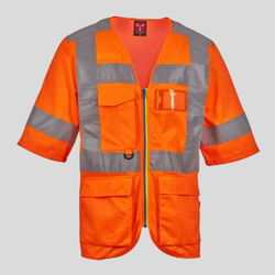 Exo Payper Gilet con manica corta in alta visibilità tessuto dry-tech 100% poliestere 120gr EN ISO 20471 Classe III