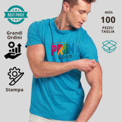 6424 T-shirt Personalizzate Economiche – Stampa Full Color, Minimo 100 Pezzi