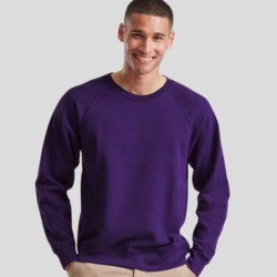 62216 Fruit of the Loom Classic Raglan Felpa personalizzata uomo girocollo manica raglan 80% cotone 20% poliestere 280g