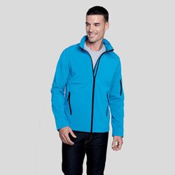 K401 Kariban Giacca softshell uomo tasca su manica sinistra interno in micropile