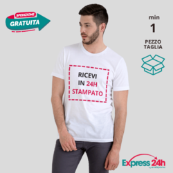 T-shirt Maglietta personalizzata uomo Stampata e Spedita in 24 ore