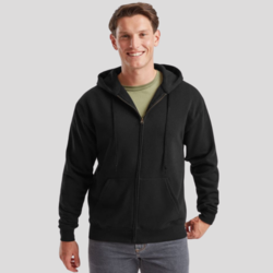 620340 Fruit of the Loom Felpa con cappuccio e zip felpata internamente 70% cotone 30% poliestere 280g