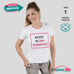 T-shirt Maglietta personalizzata donna Stampata e Spedita in 24 ore
