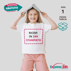 T-shirt Maglietta bambino personalizzata Stampata e Spedita in 24 ore