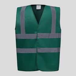 HVW100P Yoko Gilet fluo con bande rifrangenti e chiusura frontale con velcro a visibilità migliorata